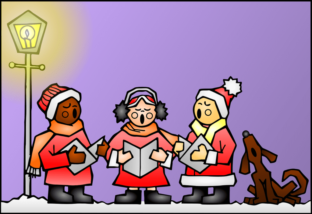 Caroling dogs favorite Christmas songs