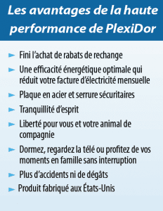 Les avantages de la haute performance de PlexiDor