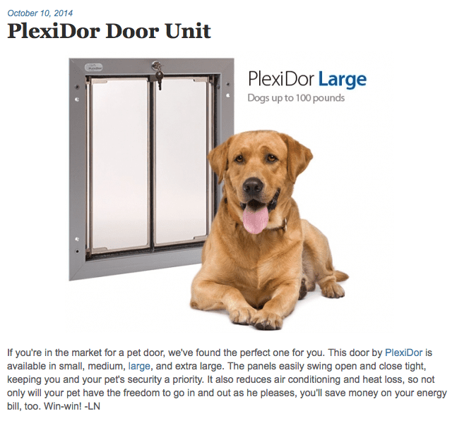 PlexiDor is a Fave Find in Modern Dog Magazine!